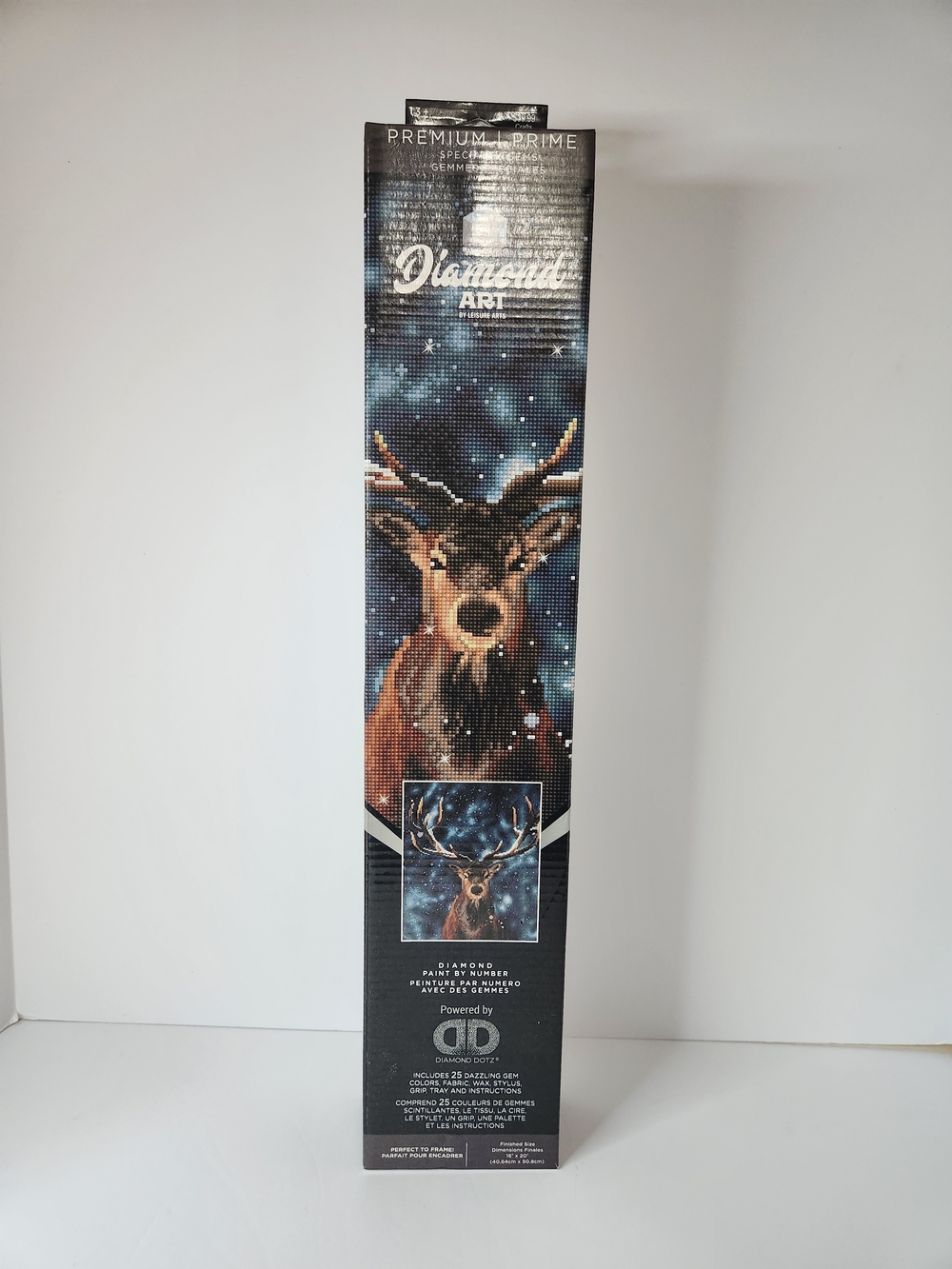 Diamond Art Stag Wall Mosaic Kit - Blue and Brown